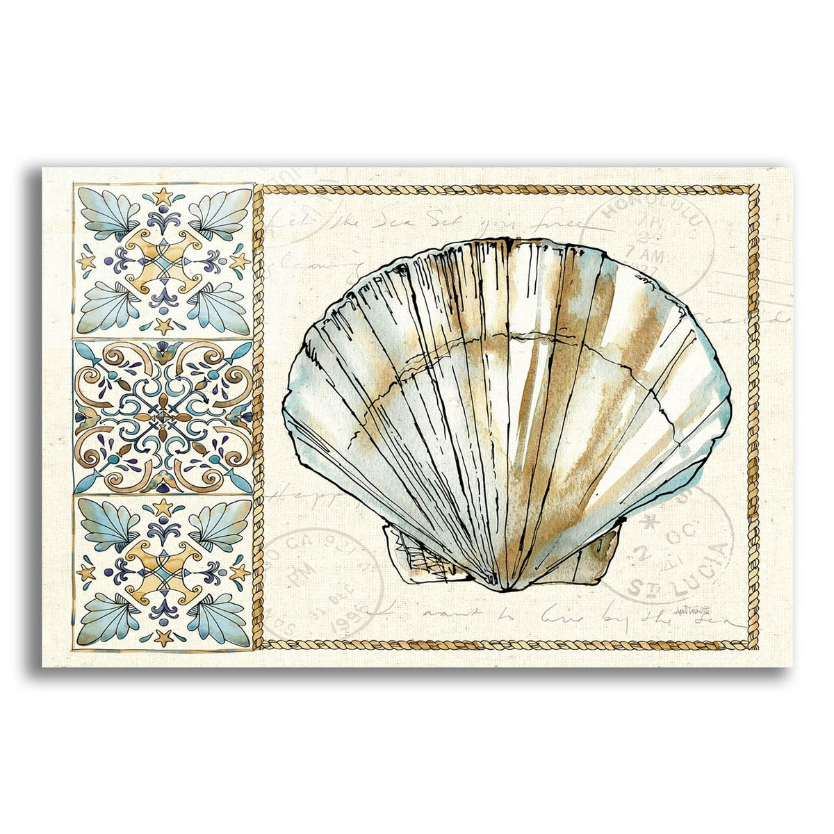 Coastal Breeze 3 by Anne Tavoletti acrylic glass wall art