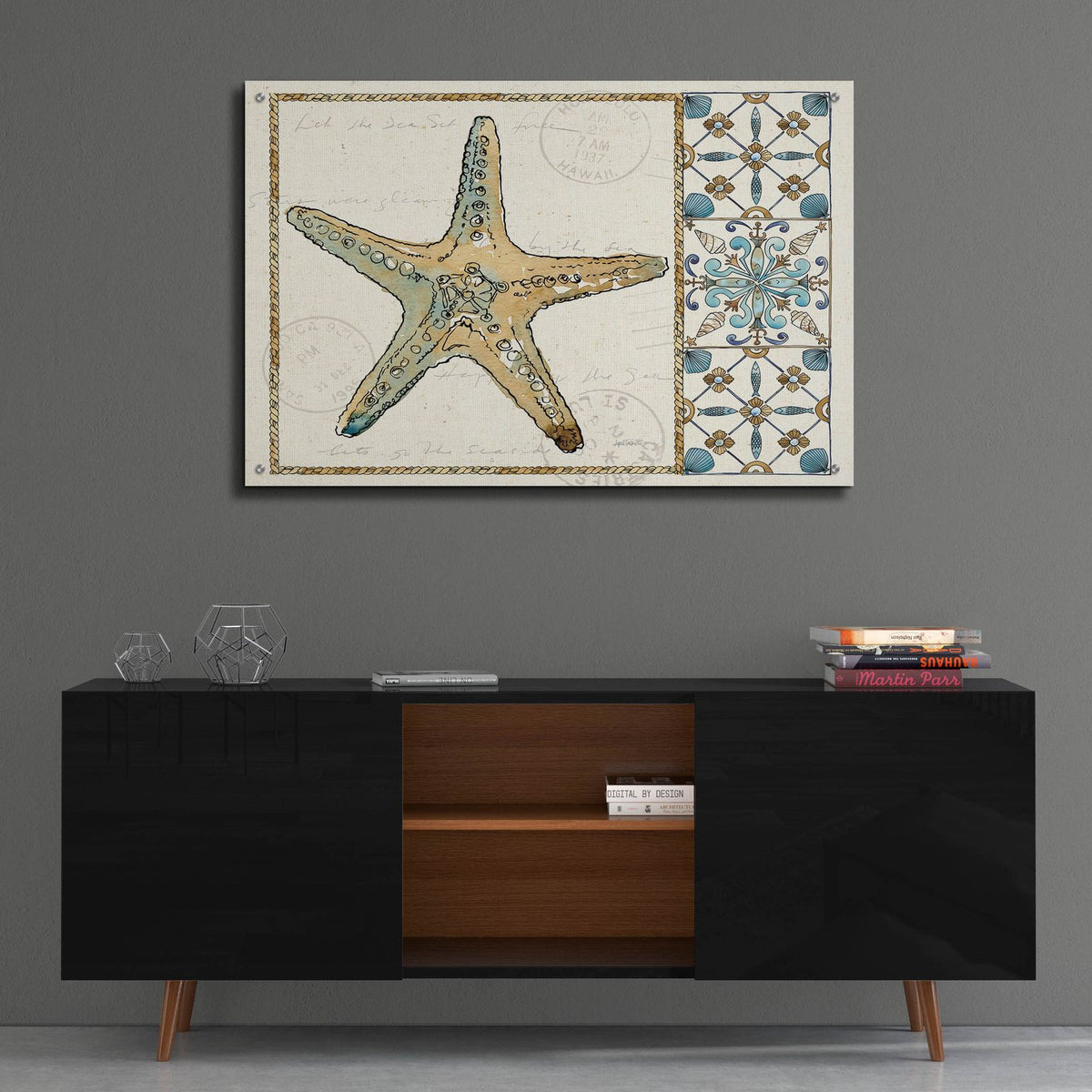 Coastal Breeze 4 by Anne Tavoletti - 36x24 acrylic wall art in a room