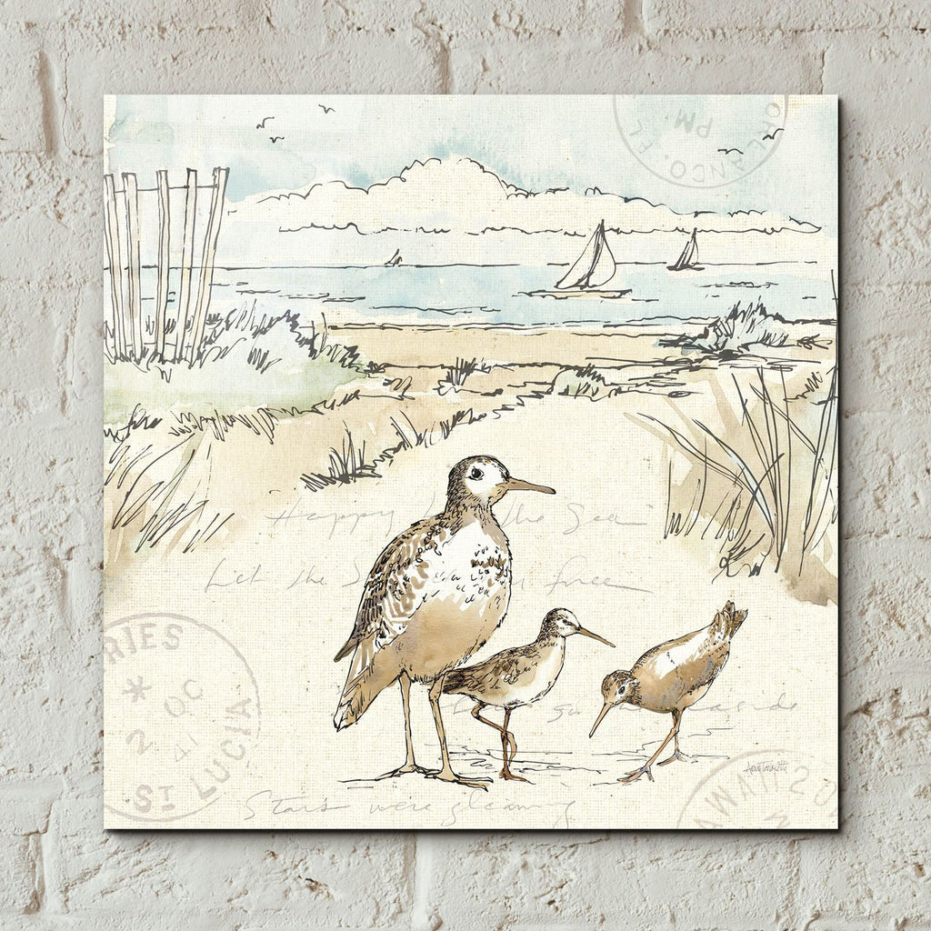 Coastal Breeze 10 by Anne Tavoletti - 12x12 acrylic wall art in a room