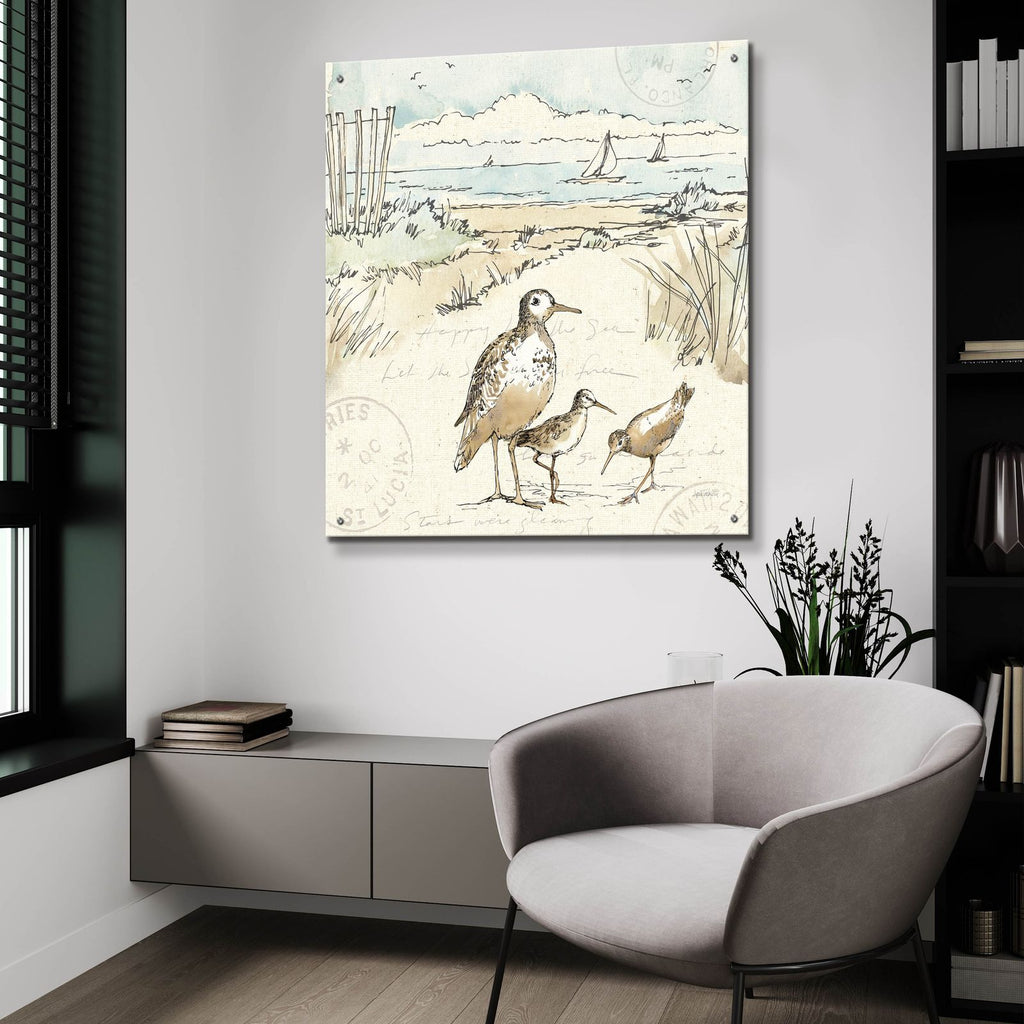 Coastal Breeze 10 by Anne Tavoletti - 36x36 acrylic wall art in a room