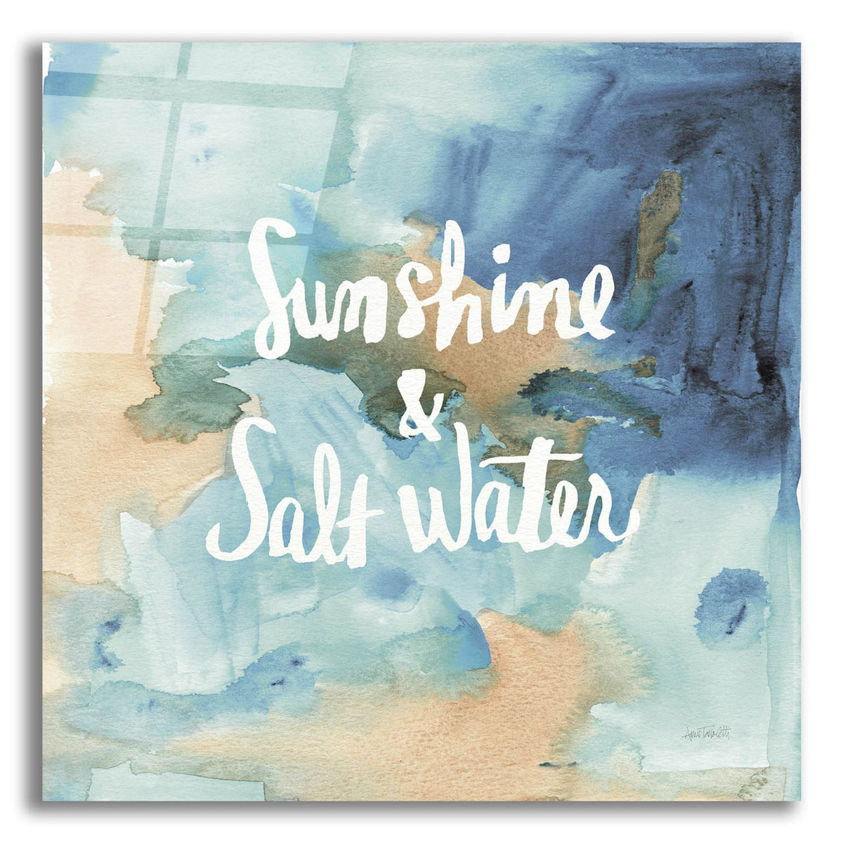 Coastal Breeze Quotes 1 by Anne Tavoletti acrylic glass wall art