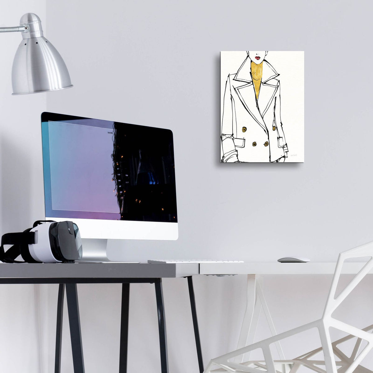 Fashion Strokes 1 No Splatter by Anne Tavoletti - 12x16 acrylic wall art in a room