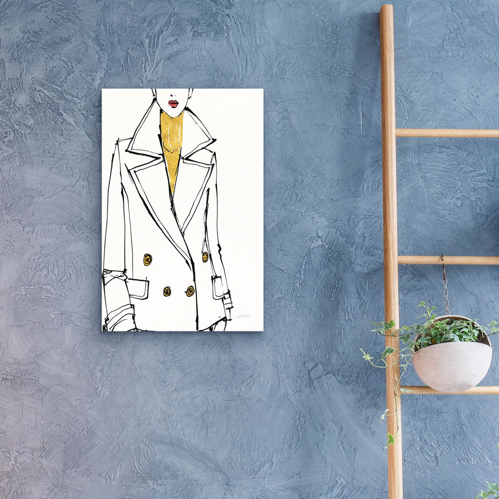 Fashion Strokes 1 No Splatter by Anne Tavoletti - 16x24 acrylic wall art in a room