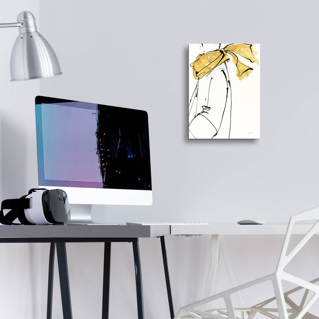 Fashion Strokes 2 No Splatter by Anne Tavoletti - 12x16 acrylic wall art in a room