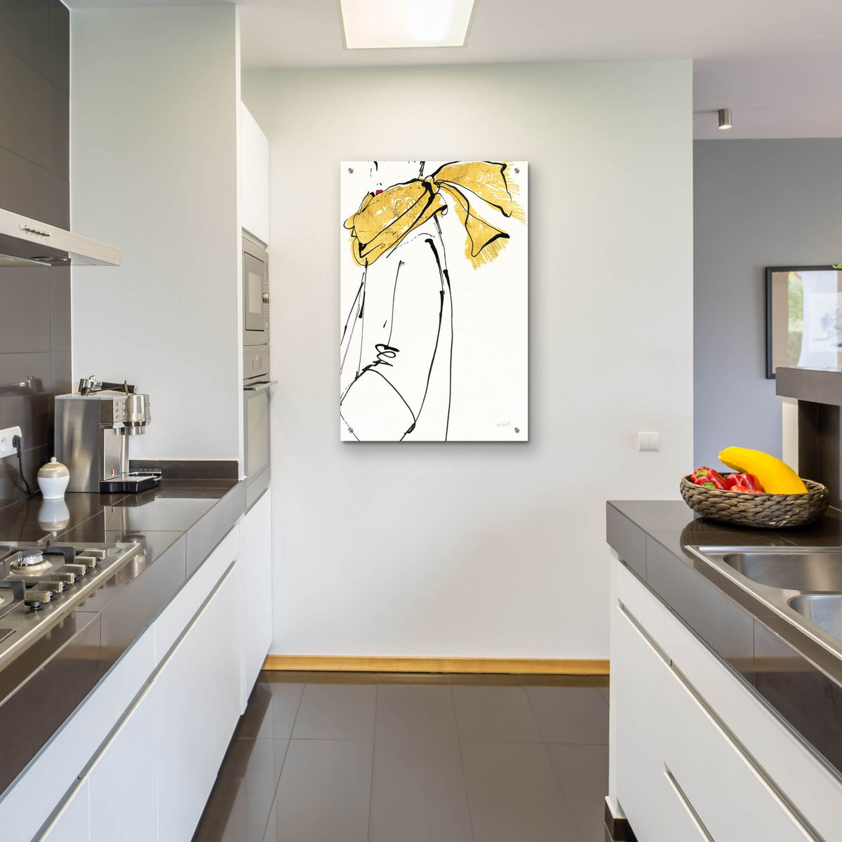 Fashion Strokes 2 No Splatter by Anne Tavoletti - 24x36 acrylic wall art in a room