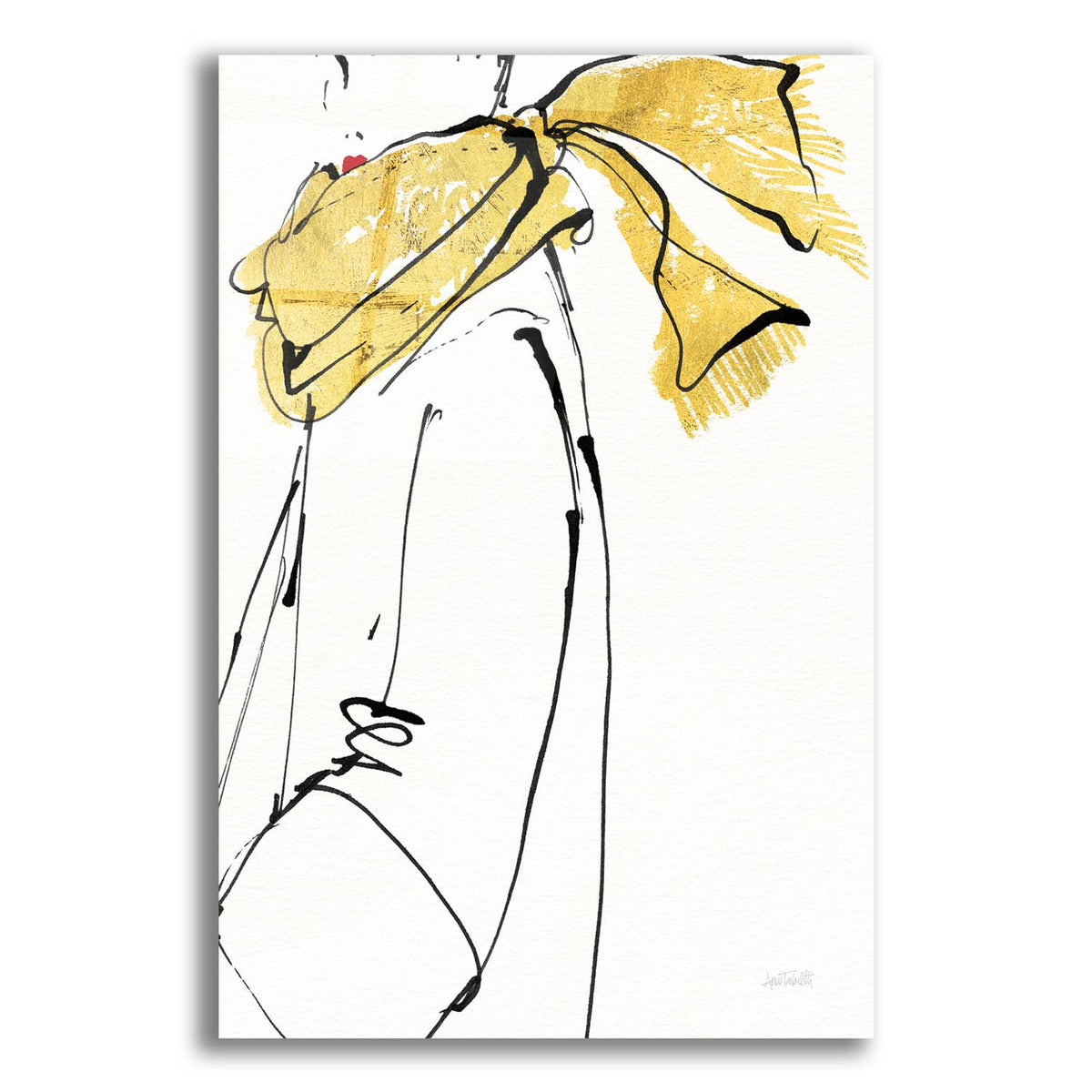 Fashion Strokes 2 No Splatter by Anne Tavoletti acrylic glass wall art