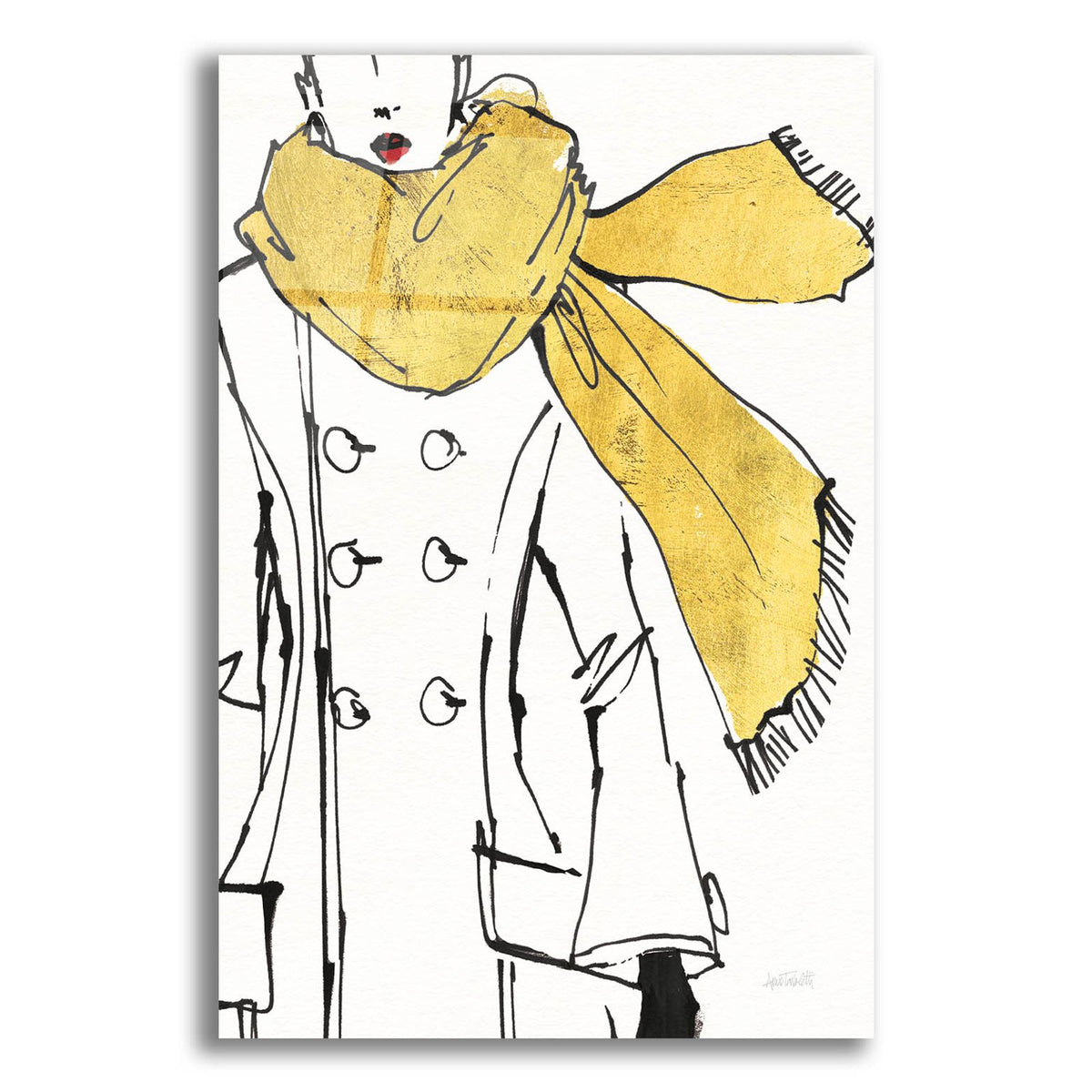 Fashion Strokes 3 No Splatter by Anne Tavoletti acrylic glass wall art