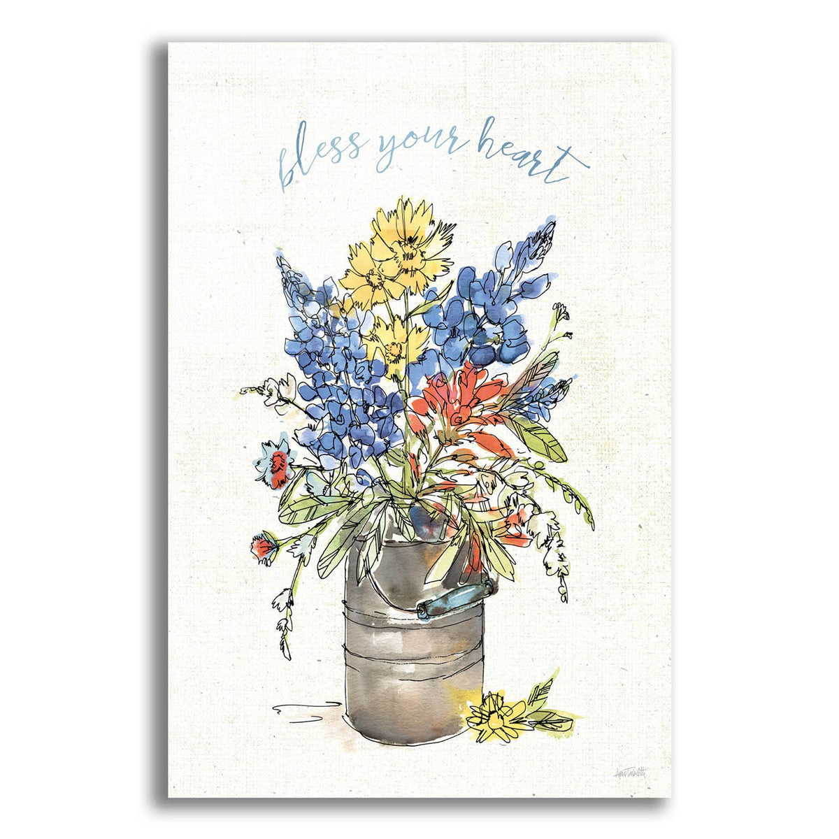 Texas Bluebonnet 1 by Anne Tavoletti acrylic glass wall art