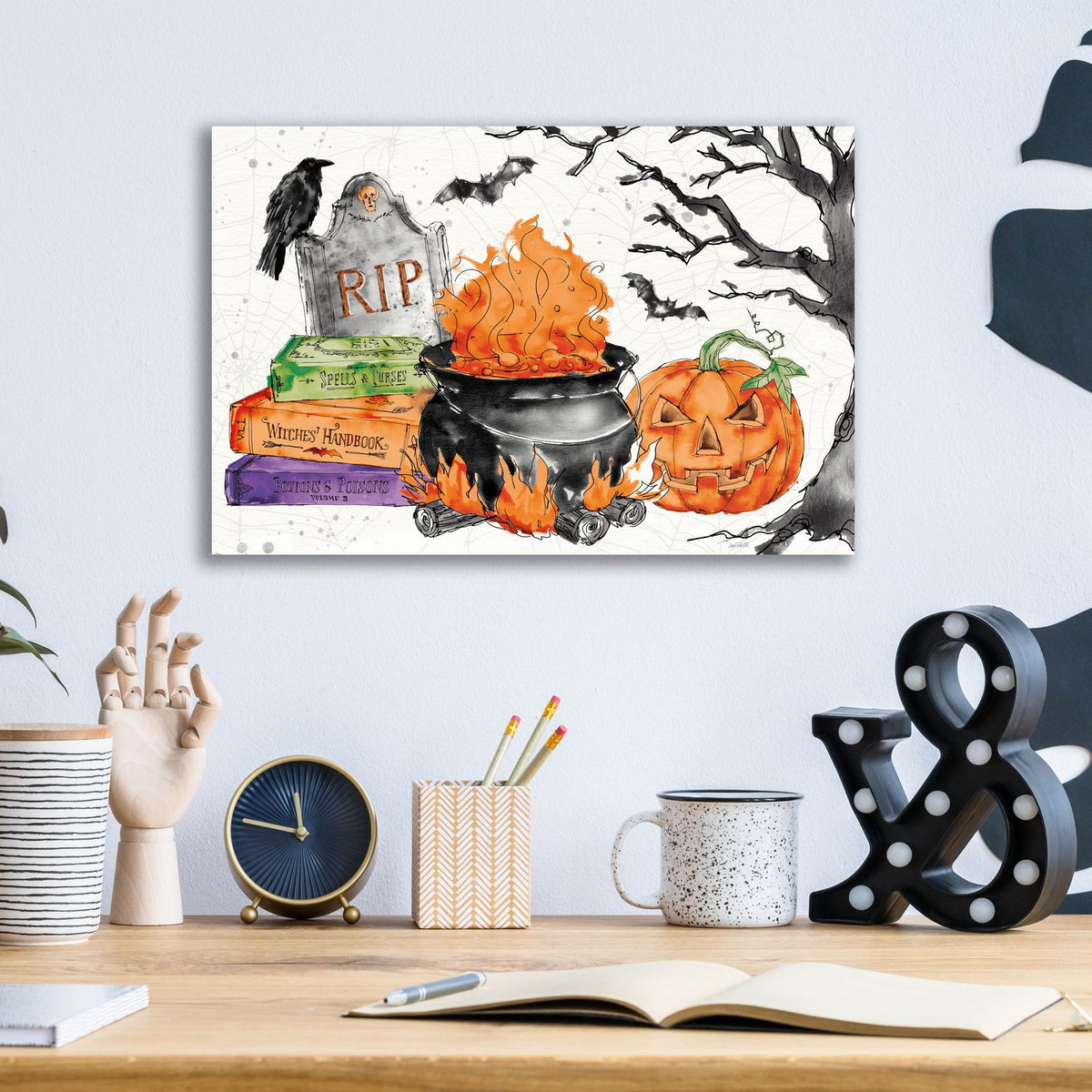 Phantoms Of The Night I Color by Anne Tavoletti - 16x12 acrylic wall art in a room
