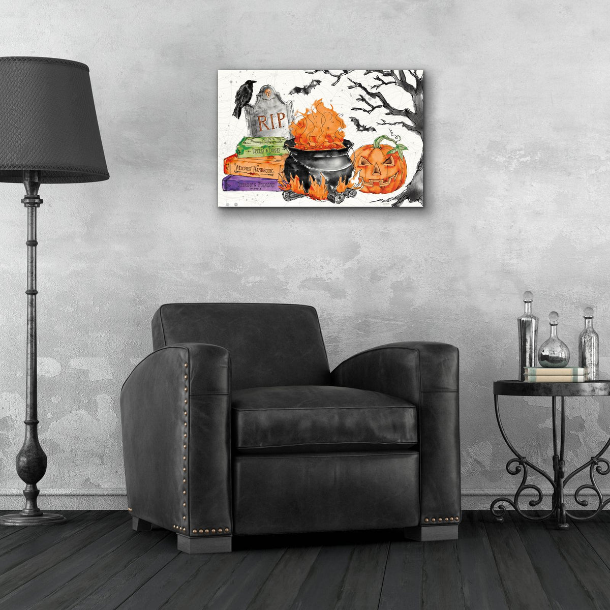 Phantoms Of The Night I Color by Anne Tavoletti - 24x16 acrylic wall art in a room