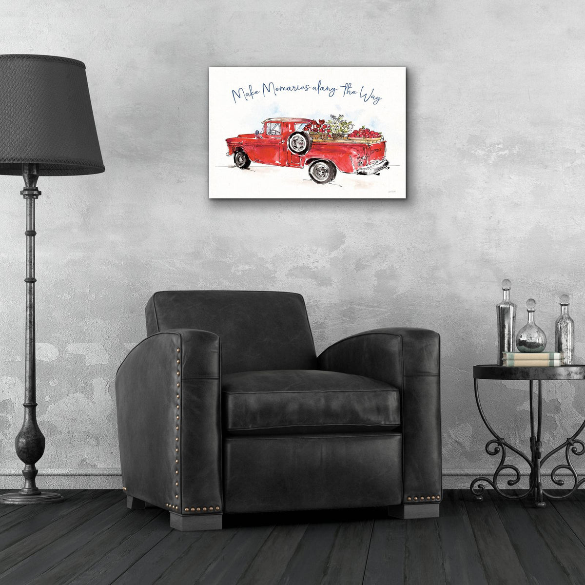 Americana Mood 9 Blue by Anne Tavoletti - 24x16 acrylic wall art in a room