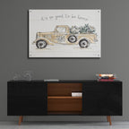 Modern Farmhouse 8 Cream Truck by Anne Tavoletti - 36x24 acrylic wall art in a room