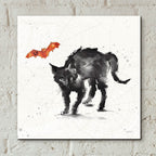 Phantom Cat by Anne Tavoletti - 12x12 acrylic wall art in a room
