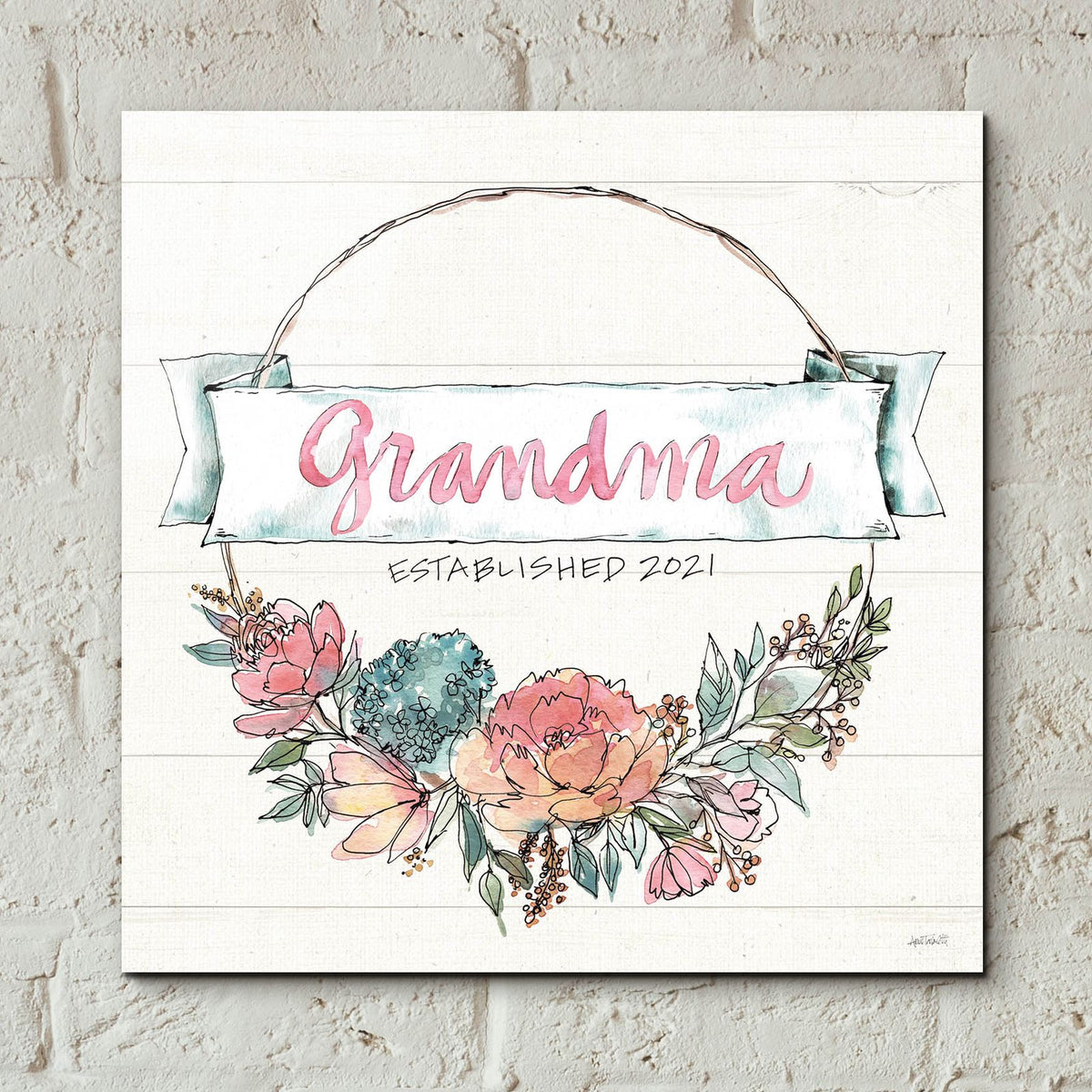 Country Love 4 Grandma by Anne Tavoletti - 12x12 acrylic wall art in a room