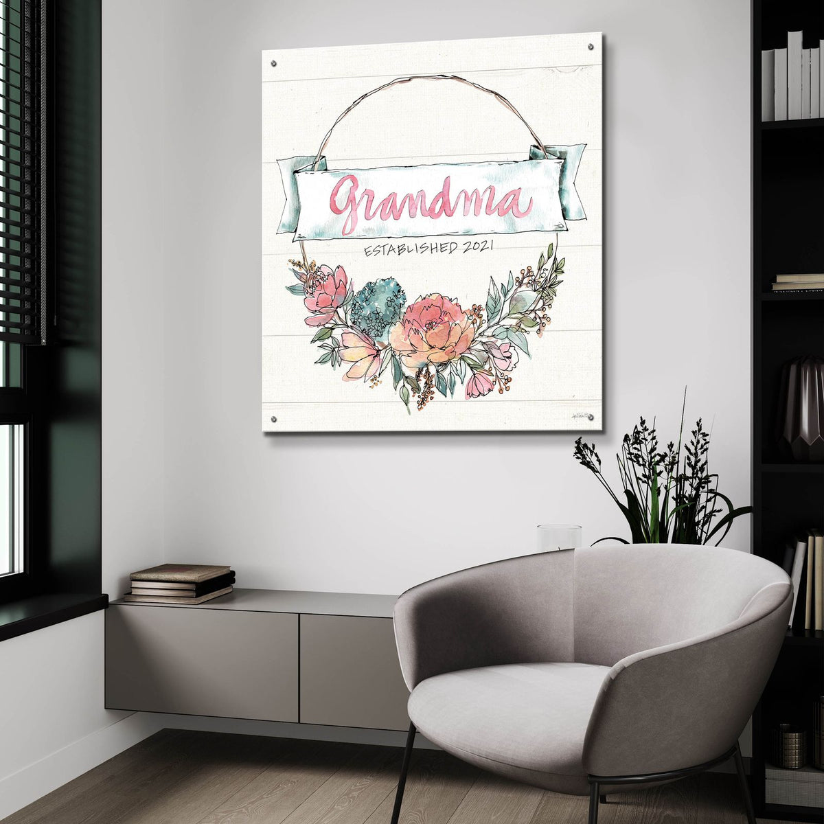 Country Love 4 Grandma by Anne Tavoletti - 36x36 acrylic wall art in a room