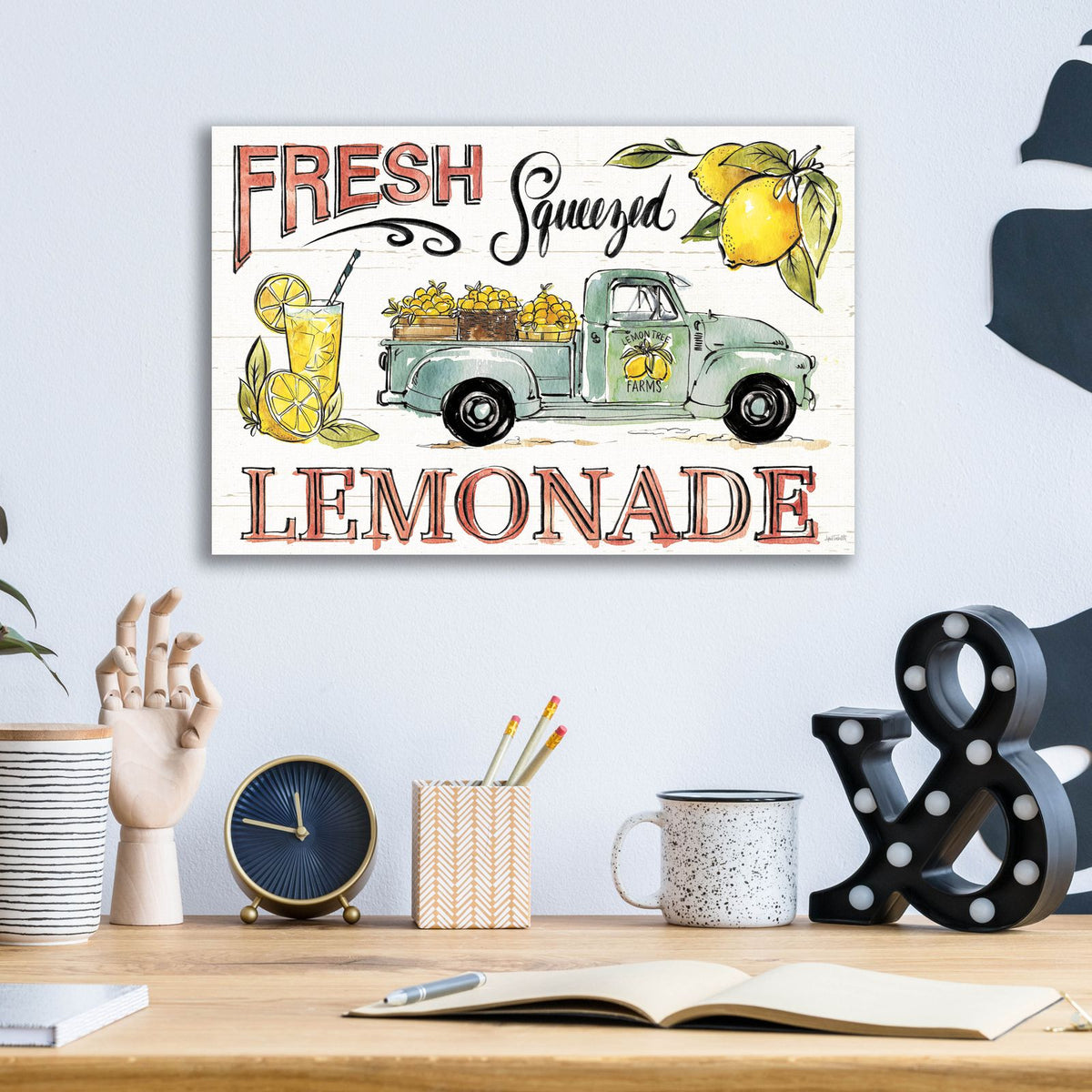 Lemonade Stand 1 by Anne Tavoletti - 16x12 acrylic wall art in a room