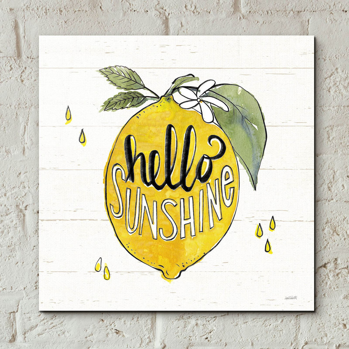 Lemonade Stand 7 by Anne Tavoletti - 12x12 acrylic wall art in a room