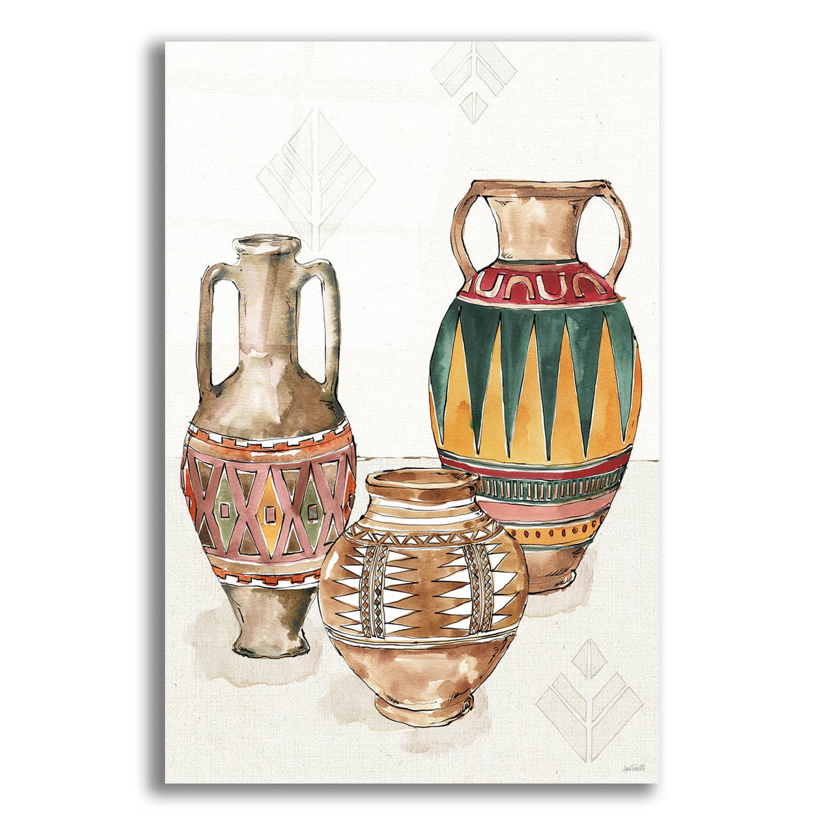 African Flair 3 by Anne Tavoletti acrylic glass wall art
