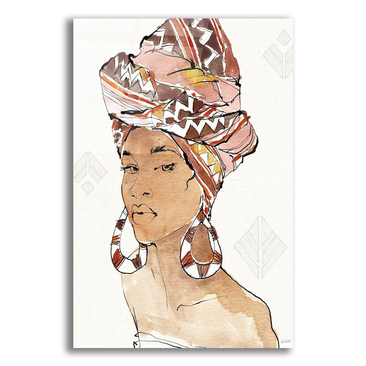 African Flair 6 by Anne Tavoletti acrylic glass wall art