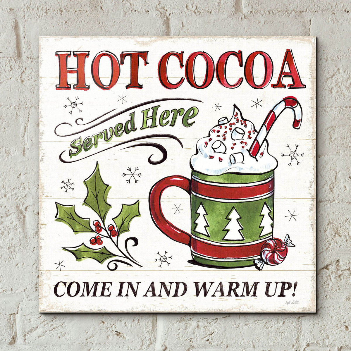 Christmas Treats 4 by Anne Tavoletti - 12x12 acrylic wall art in a room