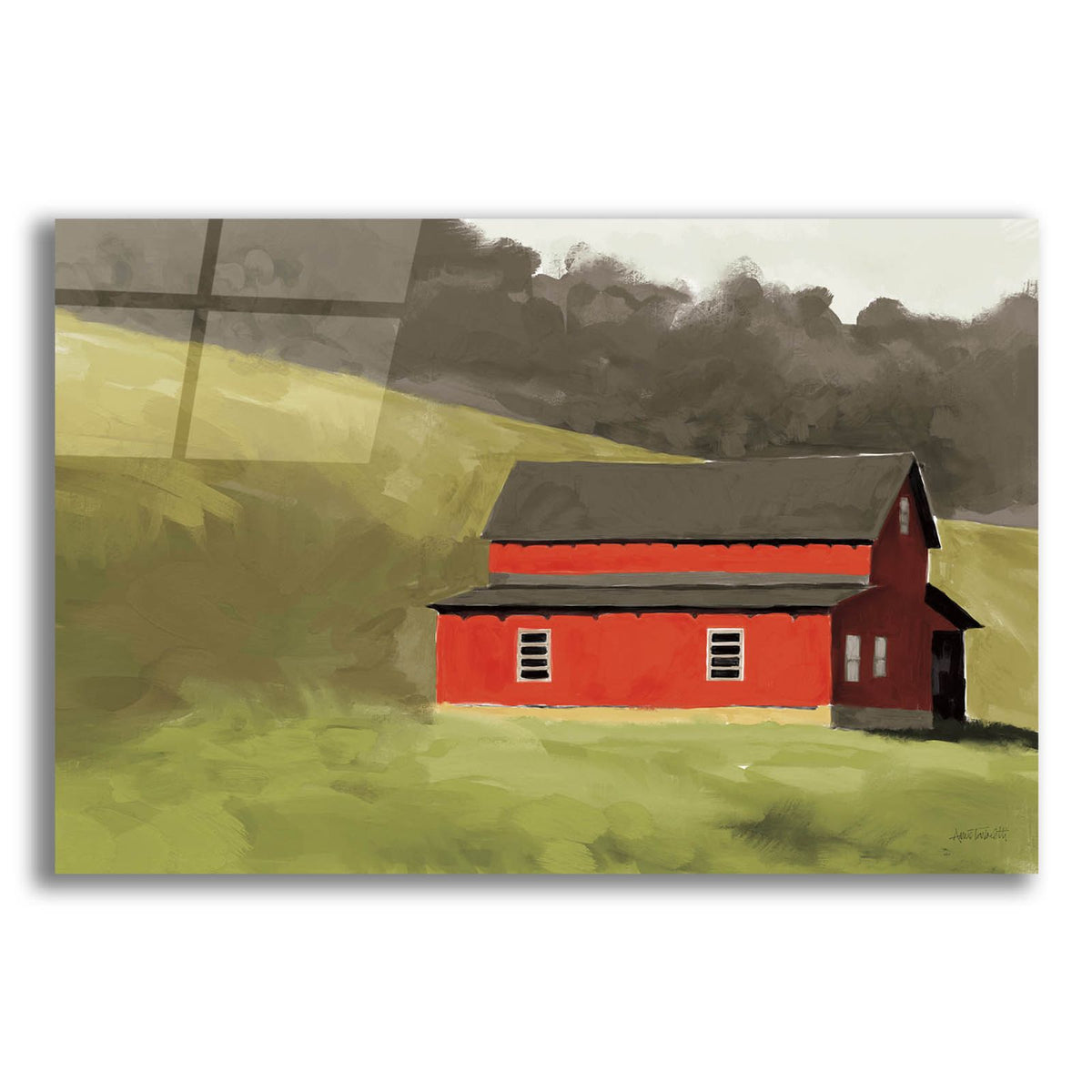 Red Barn 1 by Anne Tavoletti acrylic glass wall art