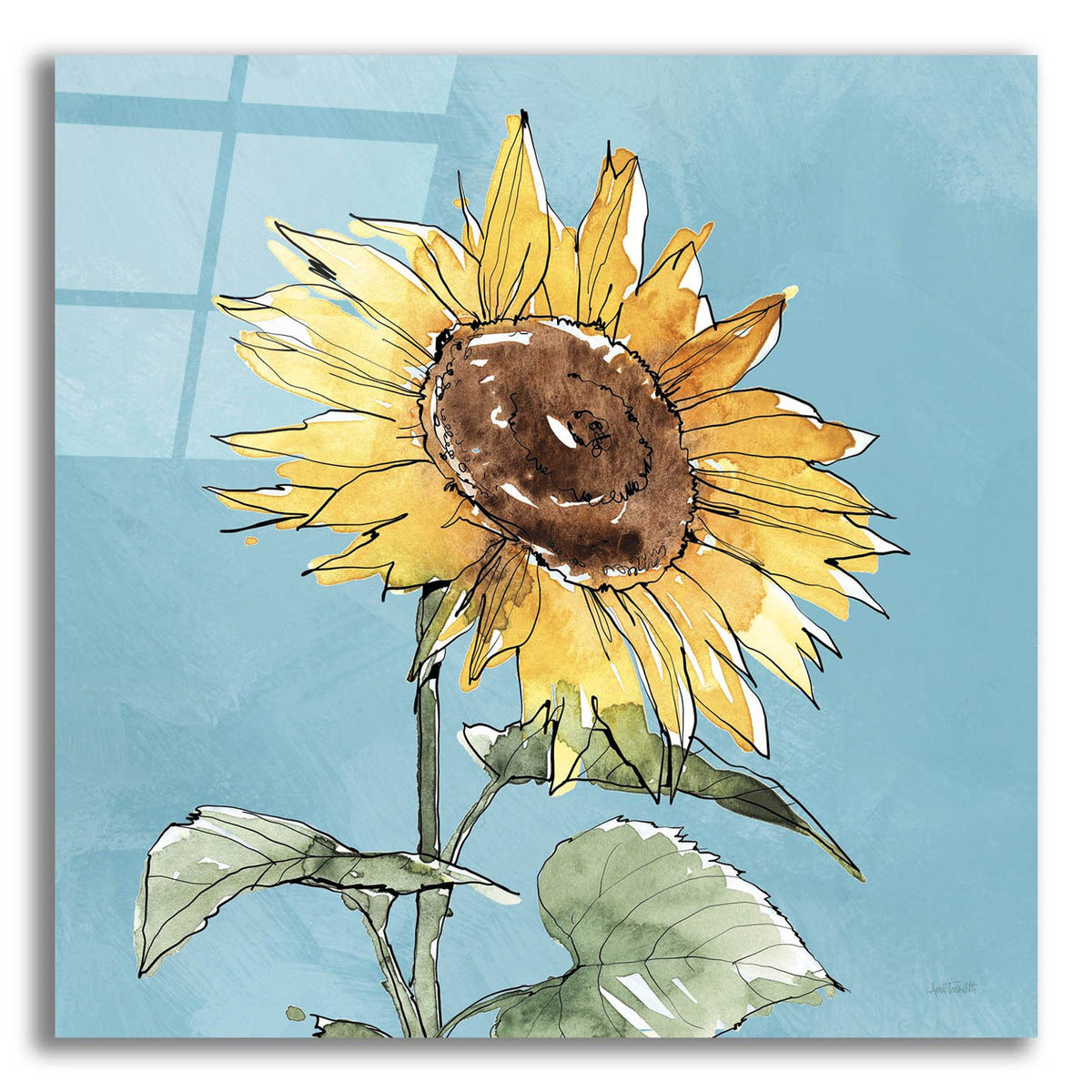 Farmhouse Flea Market 9 Blue by Anne Tavoletti acrylic glass wall art