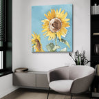 Farmhouse Flea Market 10 Blue by Anne Tavoletti - 36x36 acrylic wall art in a room