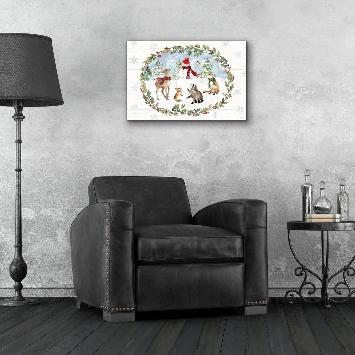 Holiday Vignette 1 by Anne Tavoletti - 24x16 acrylic wall art in a room