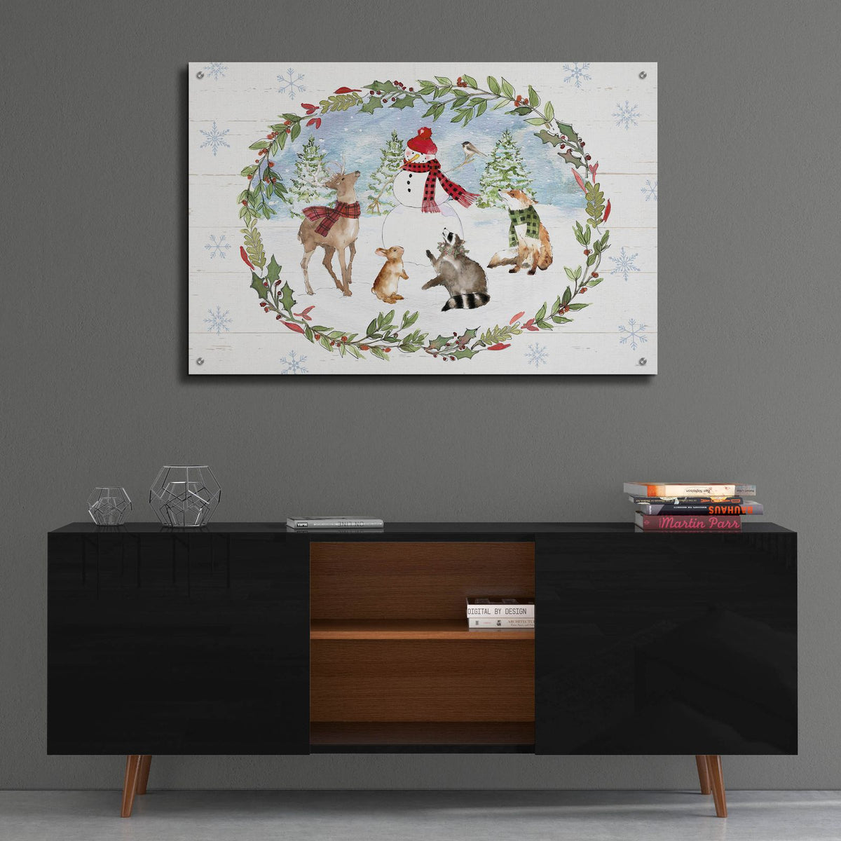 Holiday Vignette 1 by Anne Tavoletti - 36x24 acrylic wall art in a room