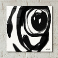 Black And White Abstract 1 by Anne Tavoletti - 12x12 acrylic wall art in a room
