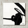 Black And White Abstract 2 by Anne Tavoletti - 12x12 acrylic wall art in a room