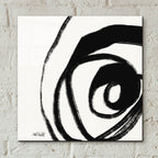 Black And White Abstract 3 by Anne Tavoletti - 12x12 acrylic wall art in a room