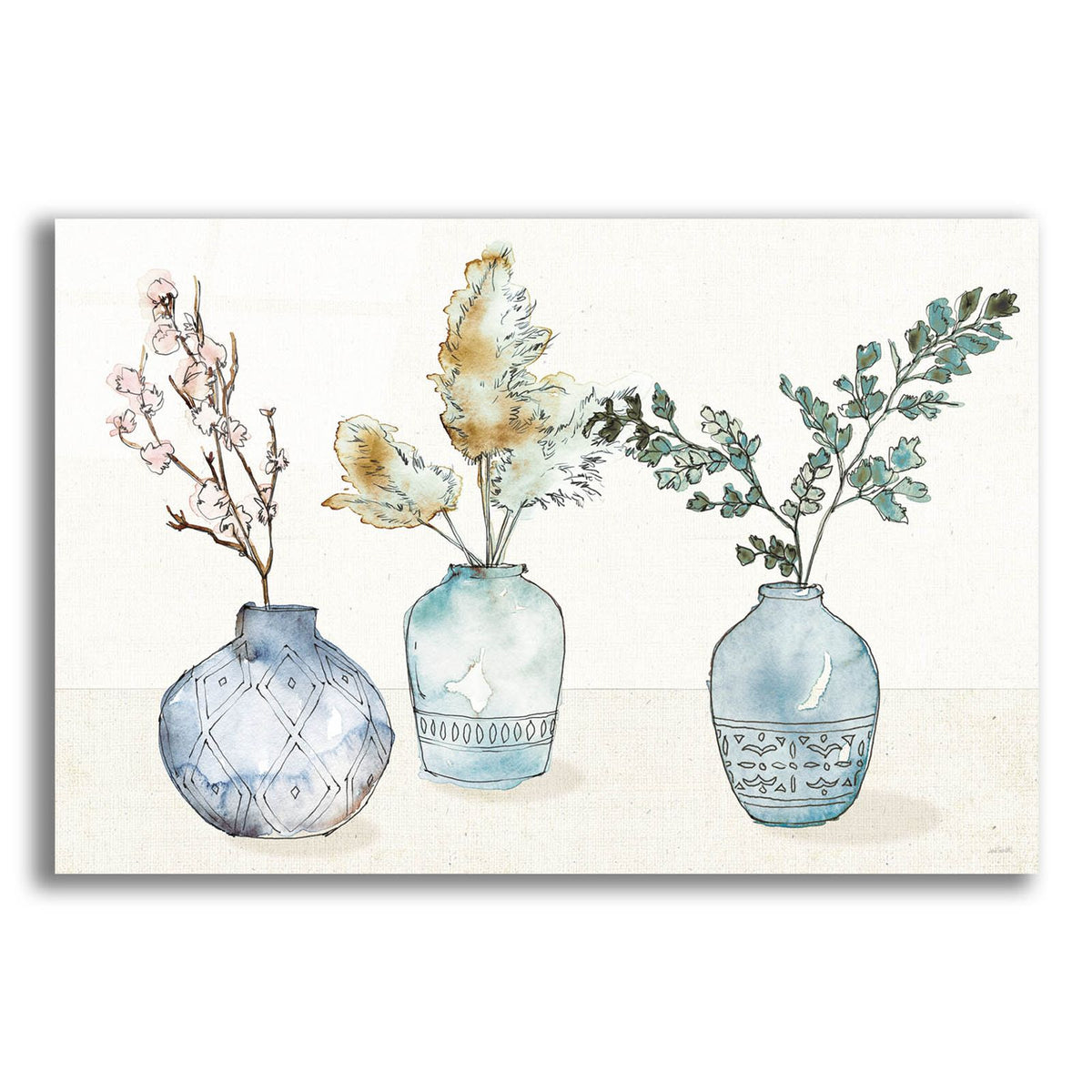 Fresh Farmhouse 1 Blue by Anne Tavoletti acrylic glass wall art