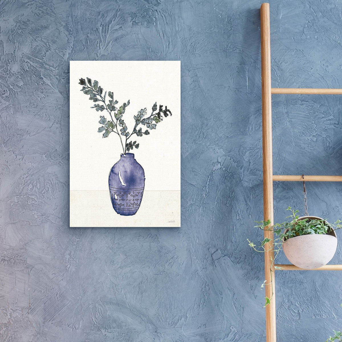 Fresh Farmhouse 2 Blue by Anne Tavoletti - 16x24 acrylic wall art in a room