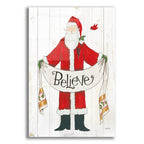 Vintage St Nick 4 On White Wood V2 by Anne Tavoletti acrylic glass wall art