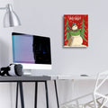 Snowmen Season 1 Red Green by Anne Tavoletti - 12x16 acrylic wall art in a room