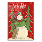 Snowmen Season 1 Red Green by Anne Tavoletti acrylic glass wall art