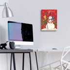 Snowmen Season 2 Red Green by Anne Tavoletti - 12x16 acrylic wall art in a room