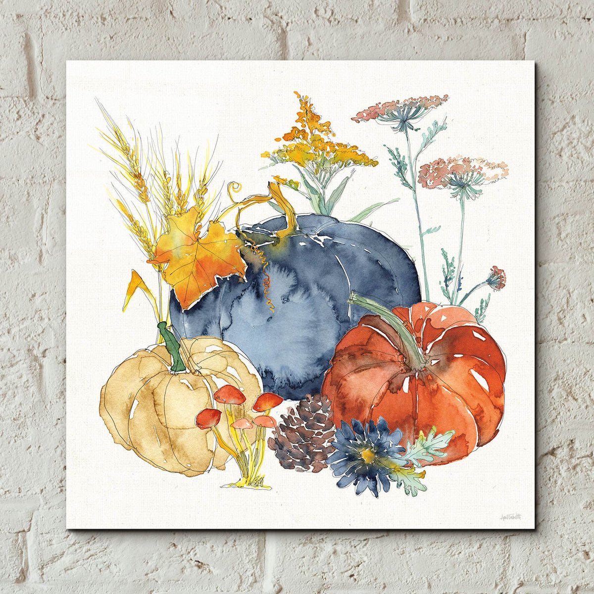 Fall Flair 3 by Anne Tavoletti - 12x12 acrylic wall art in a room