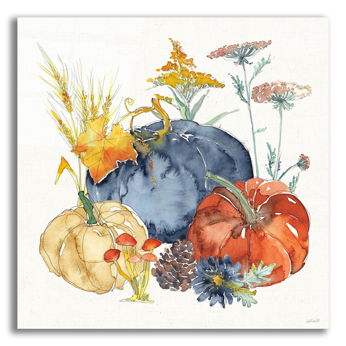 Fall Flair 3 by Anne Tavoletti acrylic glass wall art