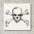 Skull And Crossbones 1 by Anne Tavoletti - 12x12 acrylic wall art in a room
