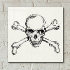 Skull And Crossbones 1 by Anne Tavoletti - 12x12 acrylic wall art in a room