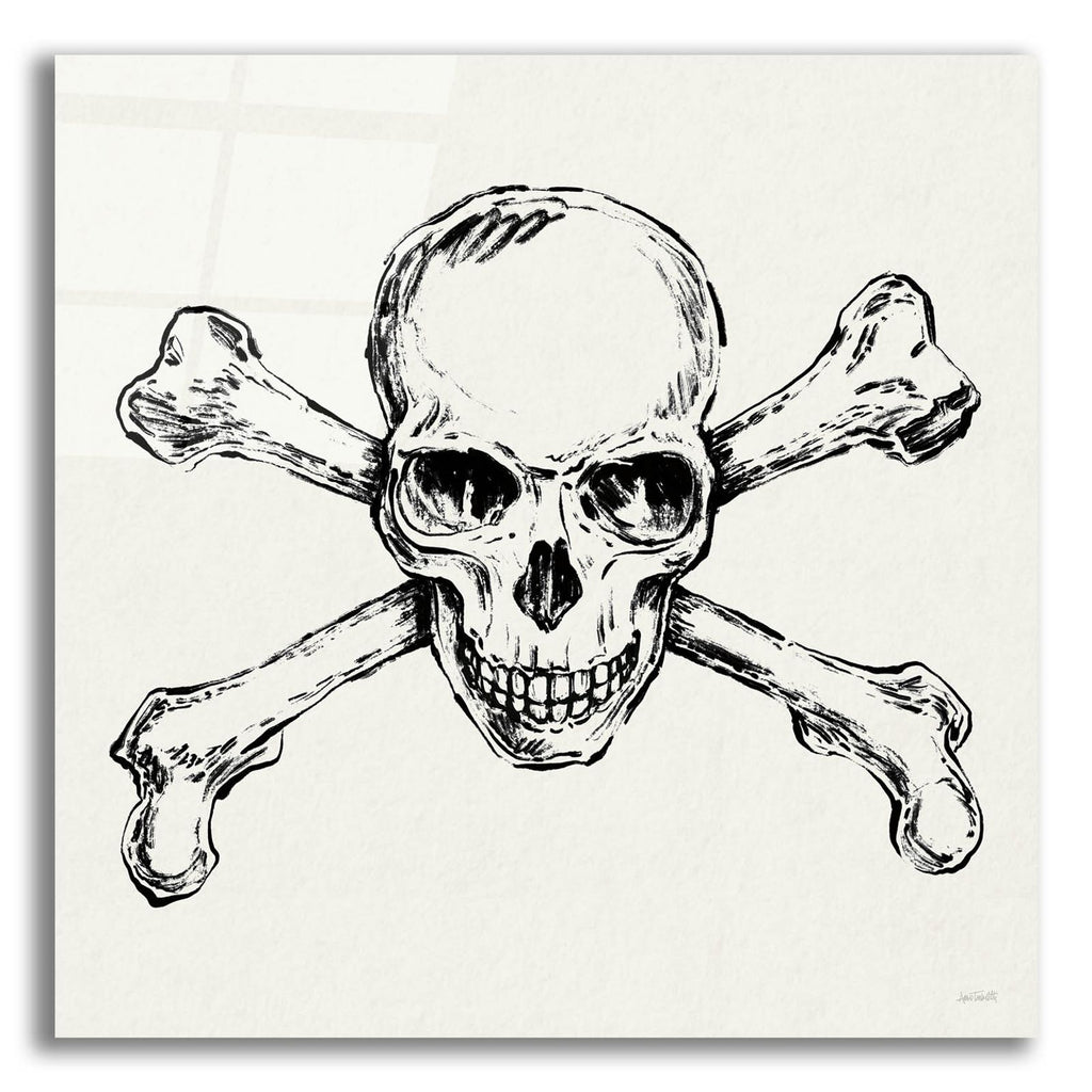 Skull And Crossbones 1 by Anne Tavoletti acrylic glass wall art
