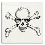 Skull And Crossbones 1 by Anne Tavoletti acrylic glass wall art