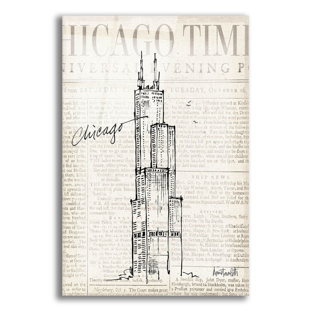 City Sketches 5 Chicago V2 by Anne Tavoletti acrylic glass wall art
