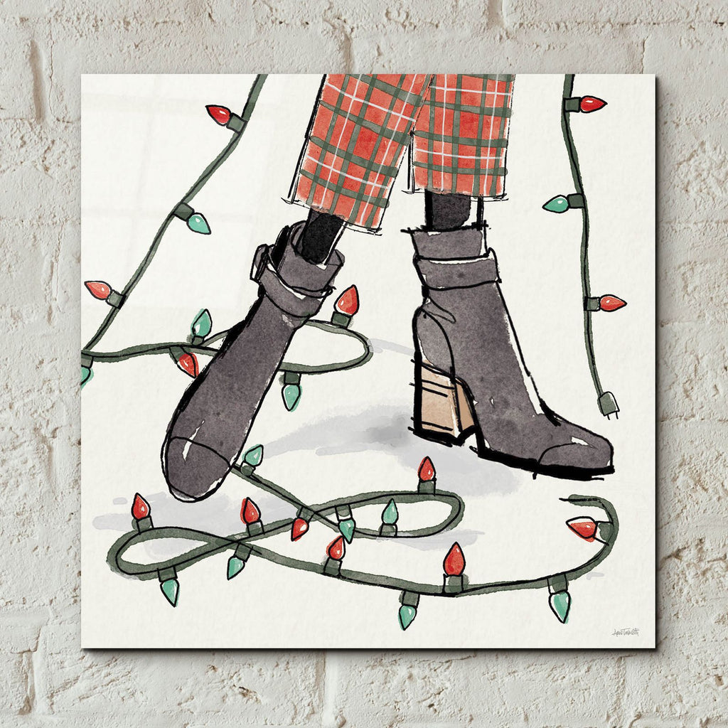 Holiday Fashionistas 6 by Anne Tavoletti - 12x12 acrylic wall art in a room