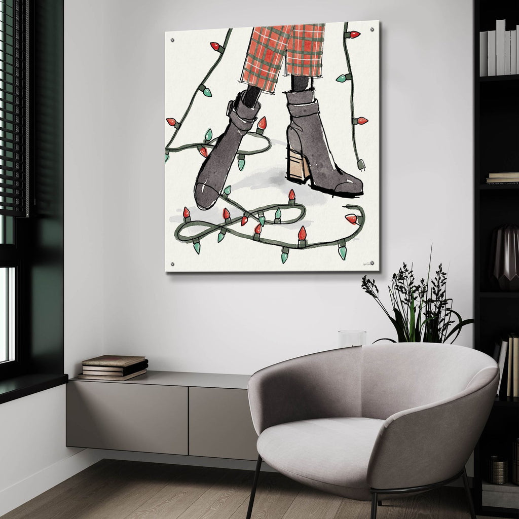 Holiday Fashionistas 6 by Anne Tavoletti - 36x36 acrylic wall art in a room