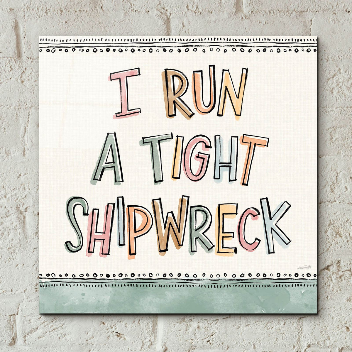 Sentiments 6 by Anne Tavoletti - 12x12 acrylic wall art in a room