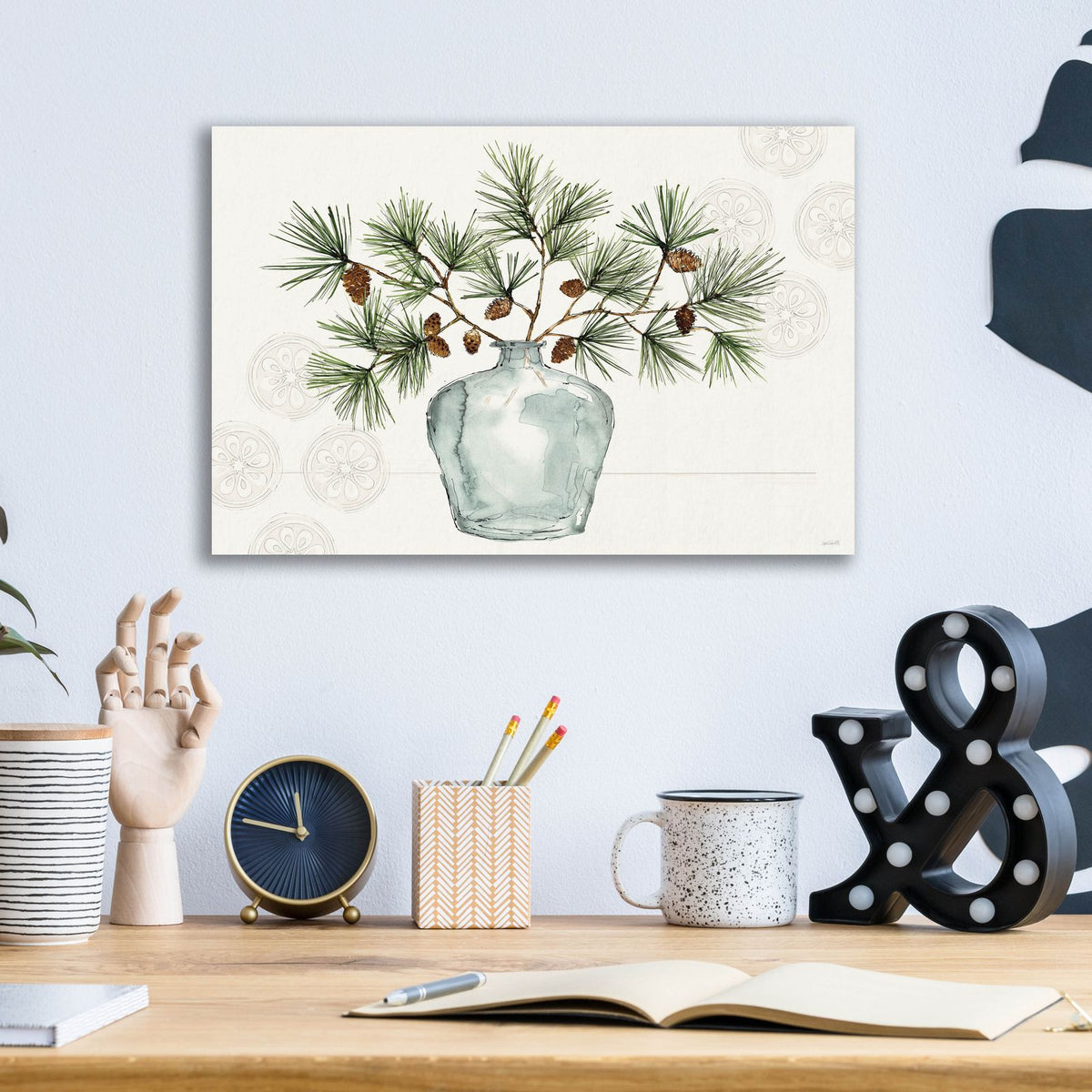Winter Adornment 1 by Anne Tavoletti - 16x12 acrylic wall art in a room