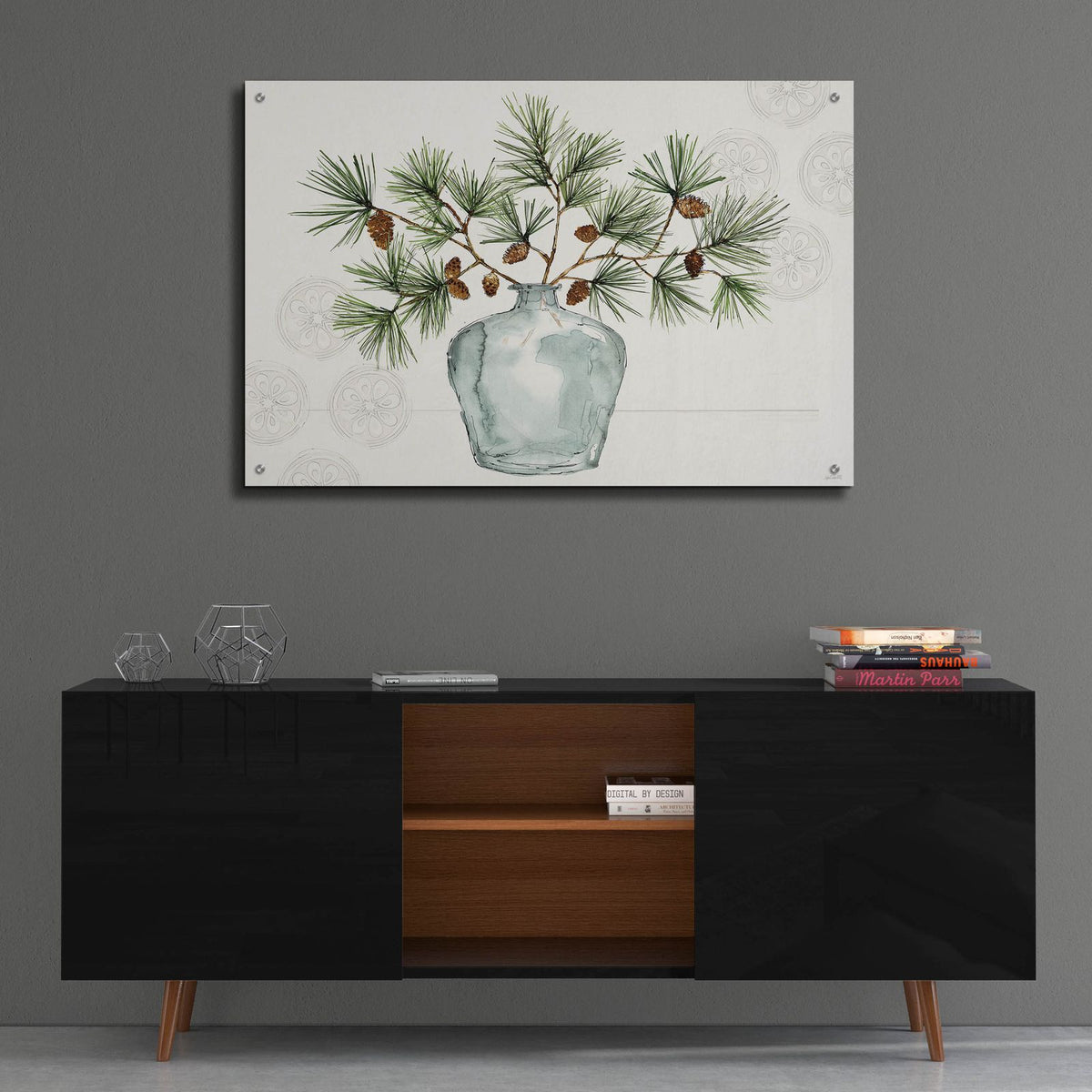 Winter Adornment 1 by Anne Tavoletti - 36x24 acrylic wall art in a room